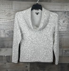 Lafayette 148 Cashmere Sequin Sweater
